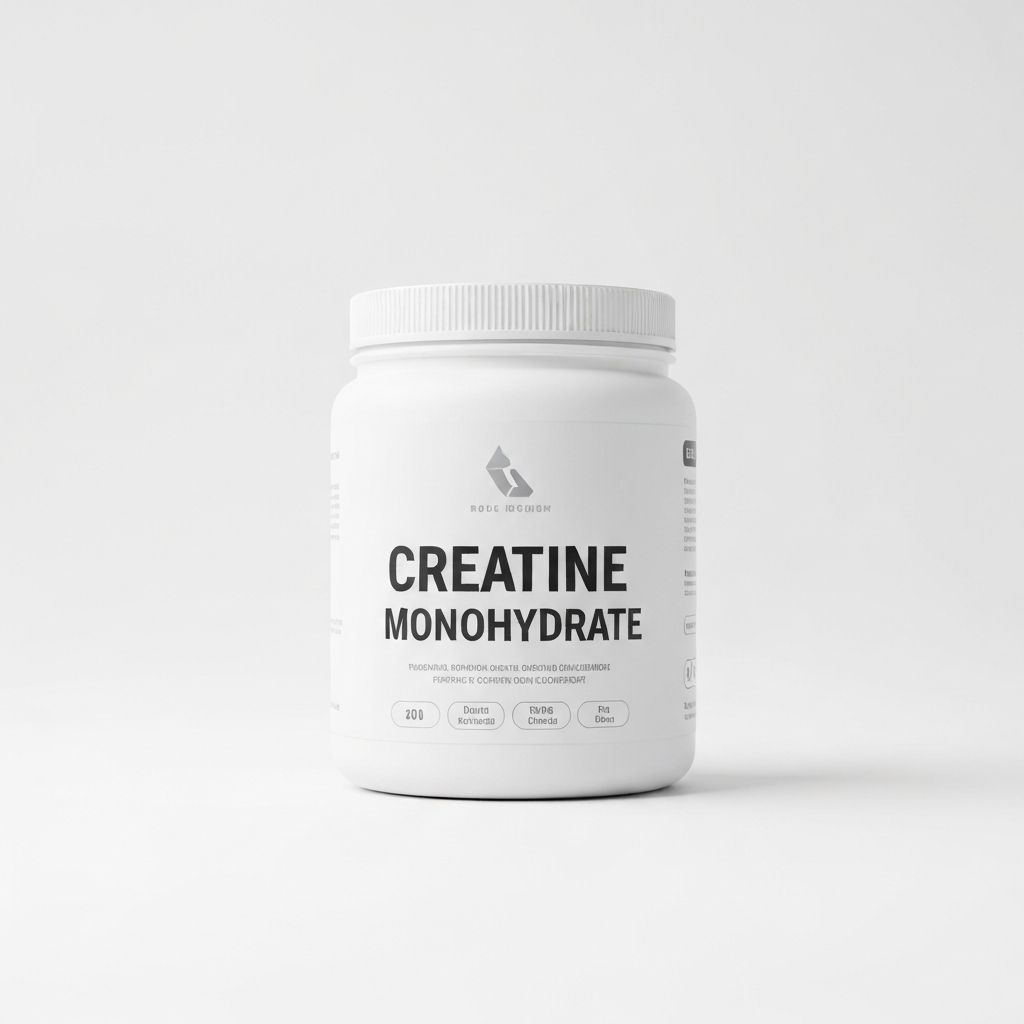 Creatine monohydrate powder supplement