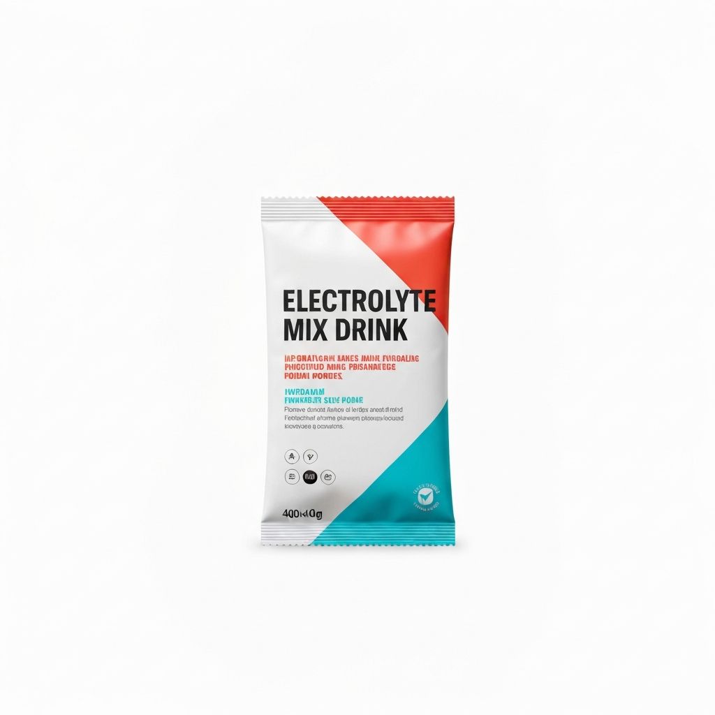Electrolyte mix drink powder packet